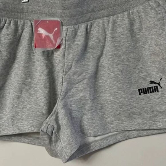 TWO pair of Puma Shorts Women's 1X Grey Pull on Style New with Tags - Picture 1 of 14